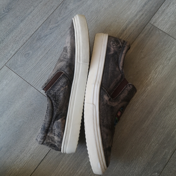 Roper Southwestern Cowboy Cowgirl Cactus Western Slip On athletic sneakers Shoes - Picture 8 of 10